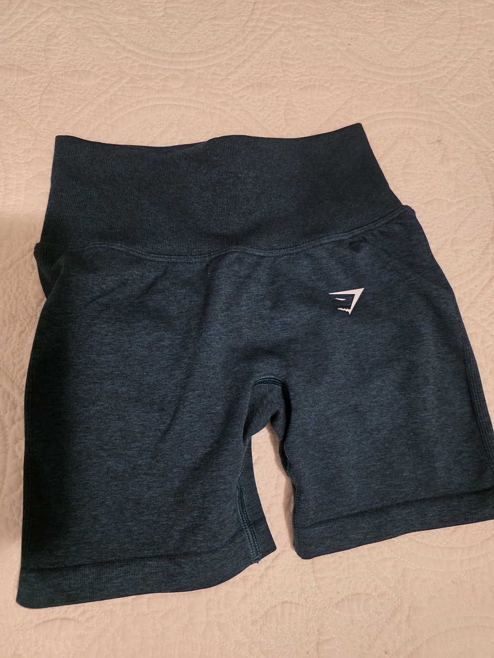 Gymshark Women's High-Rise Charcoal Black Athletic Bike Shorts